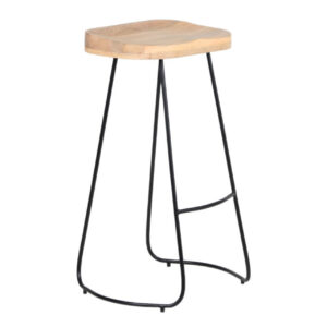 Wood Top Stool Natural
