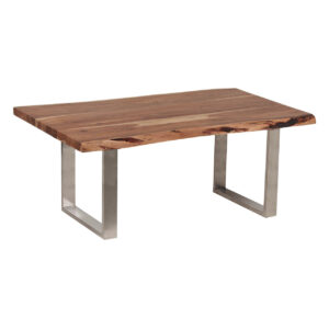 Live Edge Stainless Dining Table