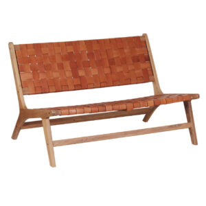 Slatted High Back Bench 001